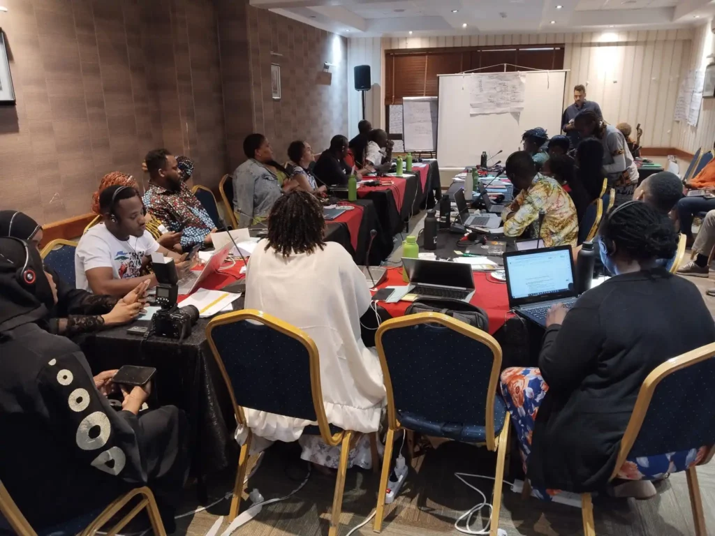 Interpretation team providing multilingual support at a Nairobi workshop