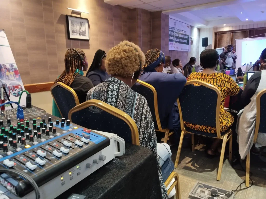 Multi-channel wireless audio distribution system for a large event in Nairobi