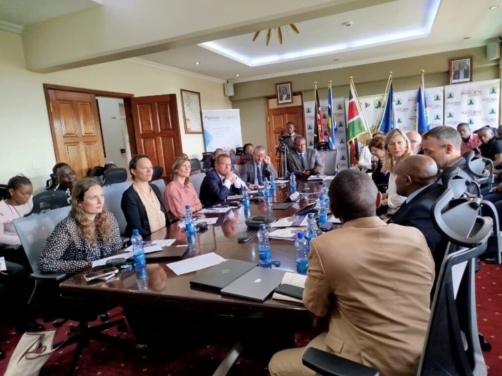 Whisper interpreter providing discreet interpretation for a delegate in Nairobi